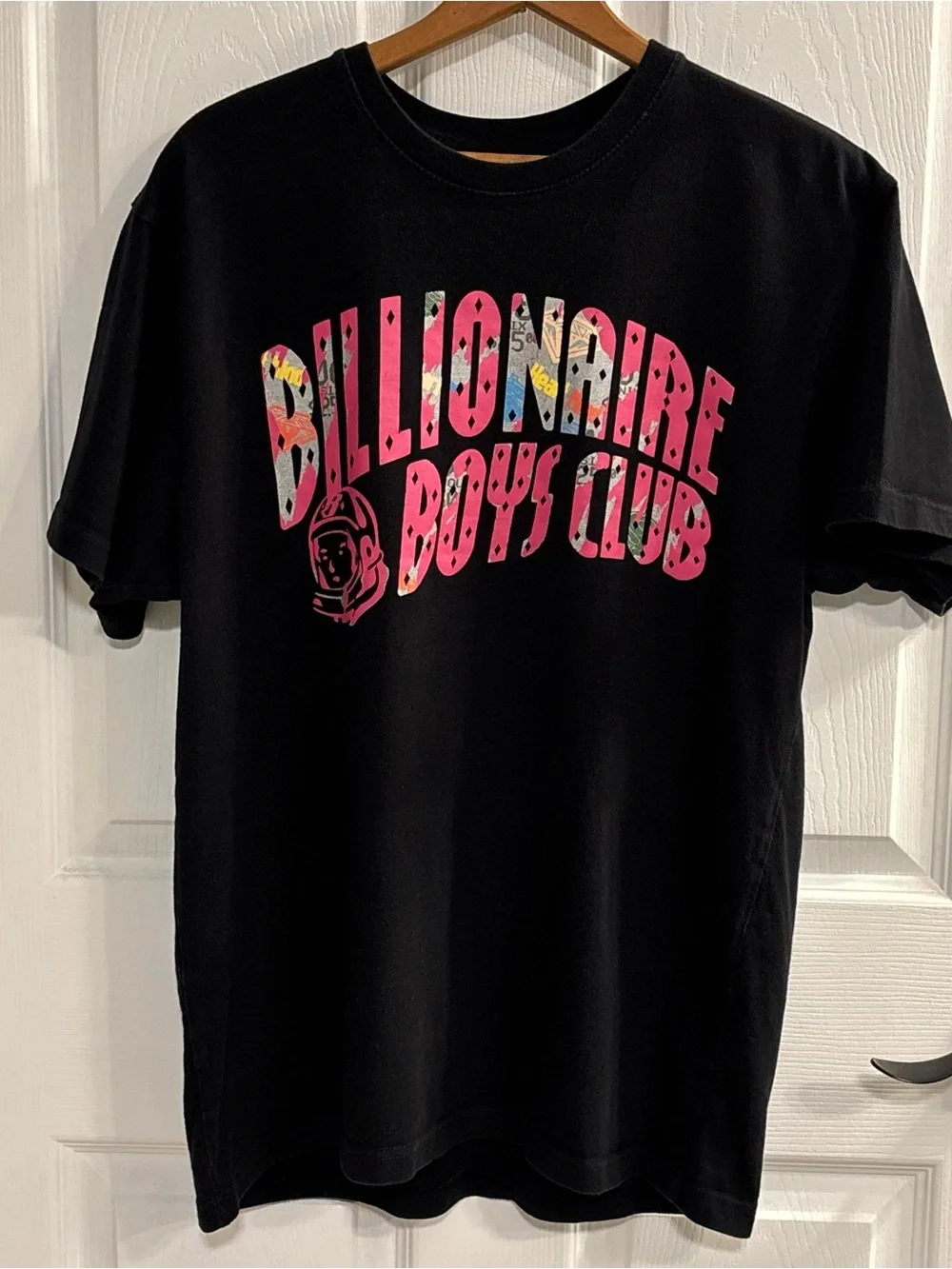 Billionaire Boys Club BB Arch Astronaut Logo Graphic Men's T-Shirt Black Size L